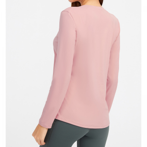 クイックドライOネックアークヨガシャツ