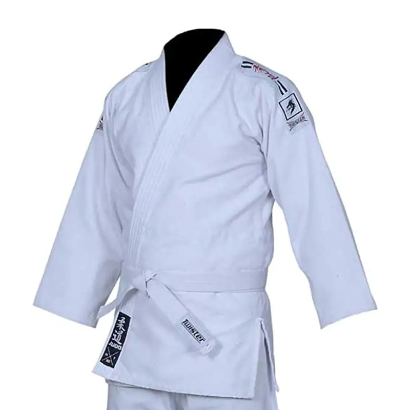 中国のサプライヤー卸売プレミアムユニフォームbjj着物bjj ji jiu gi blue柔道gi、