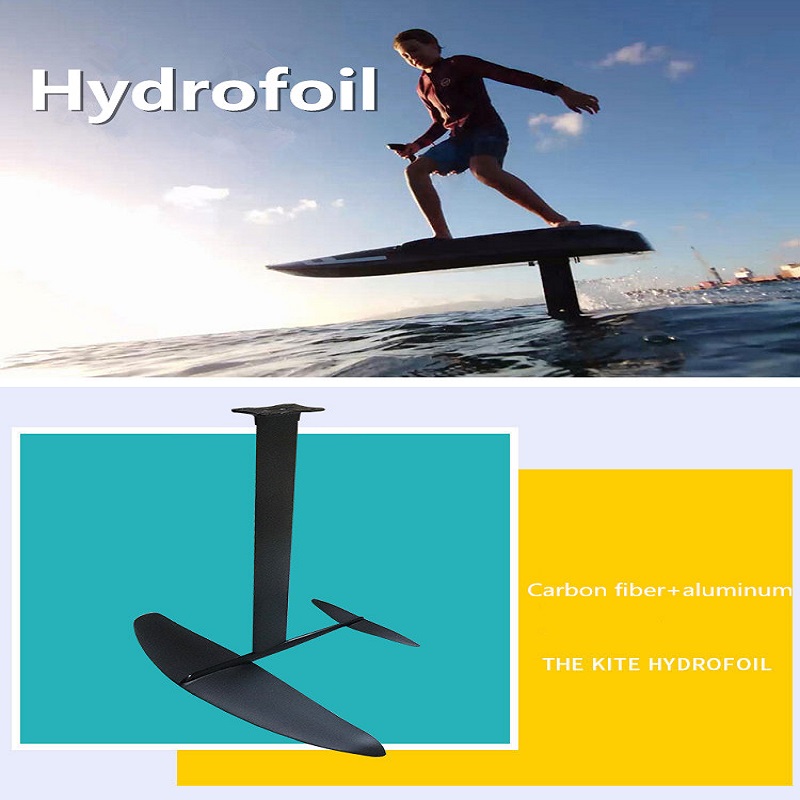新しいデザインカーボンファイバー材料sup/windsurf/kiteボードアルミニウムカーボンハイドロフォイル販売