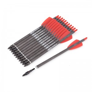 Nika Archery 113167-02 ID6.2mm 7.5inch炭素繊維クロスボウボルトプラスチックノックアーチェリー撮影COBRAシステムAdder/R9/RX