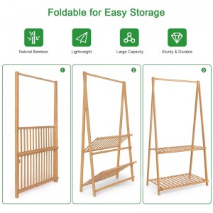 大容量と宇宙節約竹の子供のハンガー