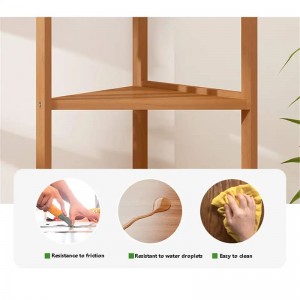 多機能竹の服ハンガーブラケットコーンホールの木の垂直服竹ハンガー