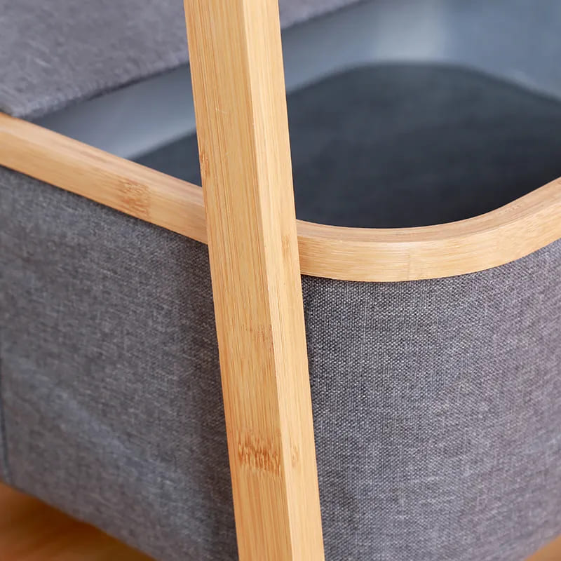 新しいデザイン竹棚のベッドサイド家具洗濯物乾燥ラックが保管障害