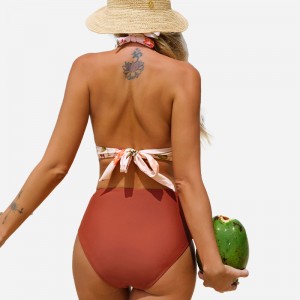 スプリングブレスガーデンホルタートールトライ&ハイウエストビキニセット