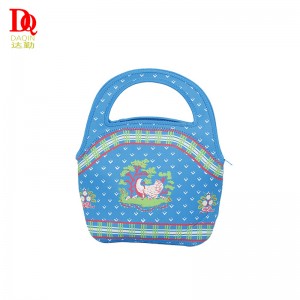 ネオプレン断熱防水性ポータブルファッションランチバッグ女性の生徒