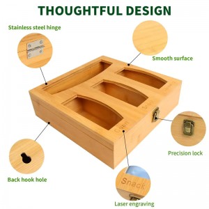 竹のジッパーバッグの保管