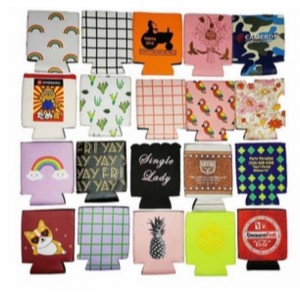 リサイクルネオプレン利用可能な330mlプロモーション折りたたみ可能なネオプレンビール缶スリーブカスタム印刷デザイン