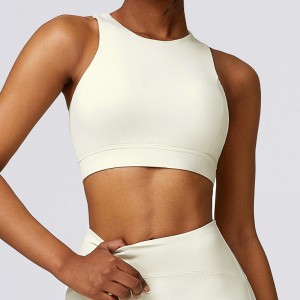 sc10138ヨガブラジャーカスタムロゴスポーツブラジャーフィットネス女性フィットネススポーツブラジャーヨガスポーツウェアパッド付き