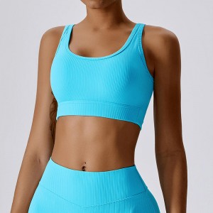 SC10167 Big Breath Women Yoga Shorts Girl China Seamless Padded Sport Fitness Workout Gym Sports Bra