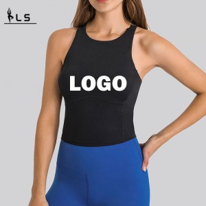 SC10246フィットネスクロップトップスタンクトップ女性\\\\ \'S Tシャツベストスポーツウェアトレーニングヨガタンクトップ
