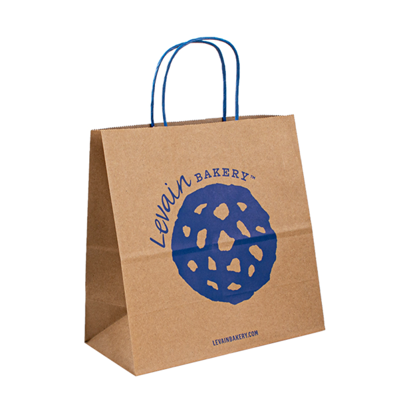 カスタムエコに優しい茶色のギフトショッピングテイクアウトペーパークラフトパッケージングバッグ独自のロゴボルサデパペルクラフトバッグ