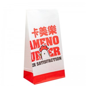 グリーズプルーフフライドフードオイルプルーフパンハンバーガードーナツテイクアウトクラフトペーパーバッグ