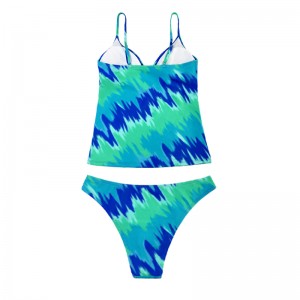 ティールドローストリングツーピース水着