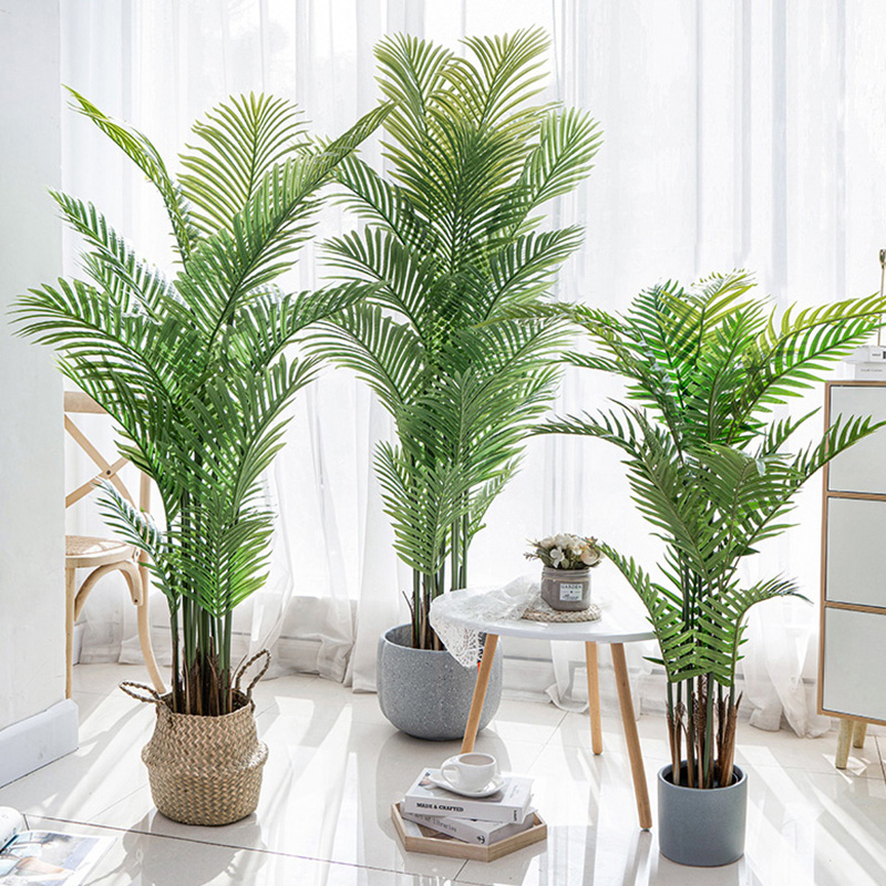 卸売工場価格ARECA PALM DYPSIS LUTESCENSカスタマイズ可能な人工ヤシの木と鉢植え