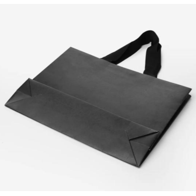 カスタムパッケージバッグ用のロゴ付きの豪華なマットギフトショッピングペーパーバッグ