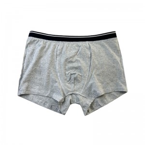 カスタマイズプレーンカラーアンダーウェアファッションフルプリント快適なソフトメンクリスマスボクサーブリーフグレーアンダーウェア