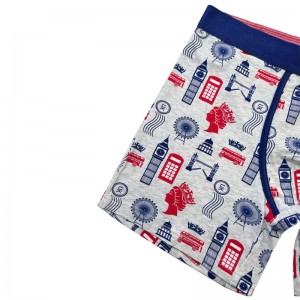 カスタマイズプレーンカラーアンダーウェアファッションフルプリント快適なソフトメンアンダーウェアメンズ\\\\のクリスマスボクサーブリーフカラーコントラスト