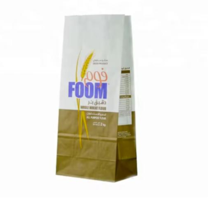新しいスタイル1kg 2kg小麦粉砂糖包装紙袋