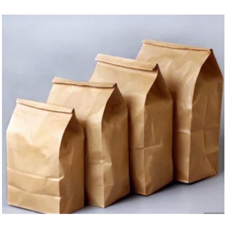 カスタマイズされた食品グレード高品質カスタマイズされたキャリーペーパーバッグ小麦粉梱包袋リサイクルバッグ
