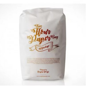 卸売カスタム1kg 2kg 5kg 10kgリサイクル可能なスタンドアップ4サイドシール食品穀物マイラー粉末トウモロコシ粉パッケージバッグ