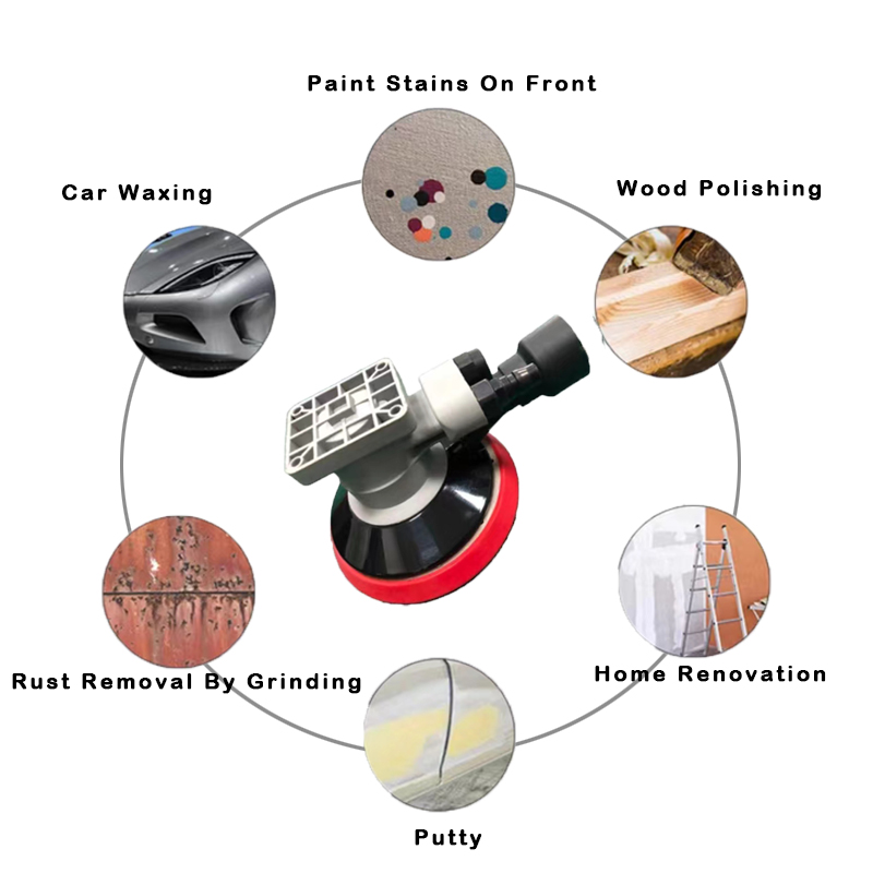 自動空気圧サンダー産業機械式サンダー3/4/5/6インチ/square研磨機