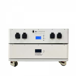 積み重ね可能なエネルギーホームストレージ10kWhバッテリーリチウムバッテリーストレージ51.2V 190A 6000Wインバーター