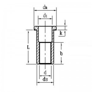 亜鉛-カラーメッキ皿頭リベットナット