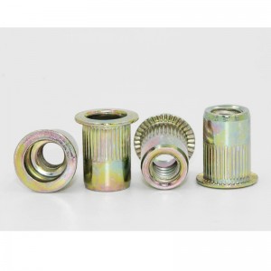 亜鉛-カラーメッキ皿頭リベットナット