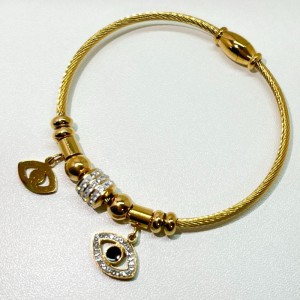 キュービックジルコニア磁気ブレスレット女性男性両親ジュエリーギフト