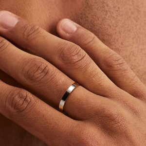 Honde 14K ゴールドフィルド リング 可憐なゴールド スタッキング 積み重ね可能 バンド サイズ 4 ～ 11