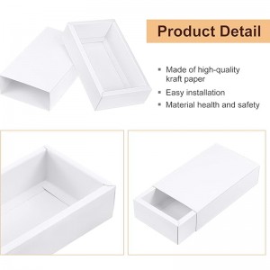 カスタマイズ可能な白いクラフト紙引き出しボックス