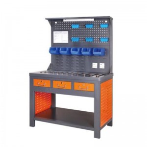 照明ストリップとバックボードを備えたワークベンチ