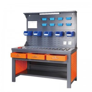 照明ストリップとバックボードを備えたワークベンチ