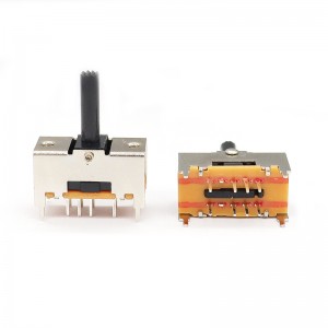 スライドスイッチTS23E02、ダブル-行8-ピンスイングスイッチ、ノイズ-ヘッドフォンとスピーカーのキャンセル