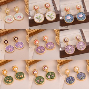 メタルフローラルジュエリーセット